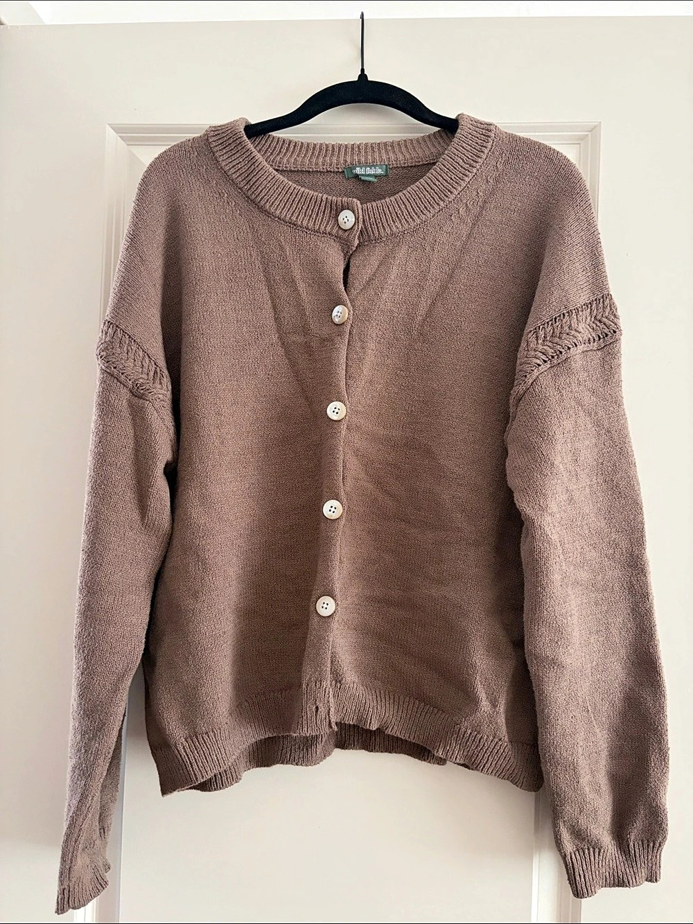 Wild Fable Brown Button Front Sweater